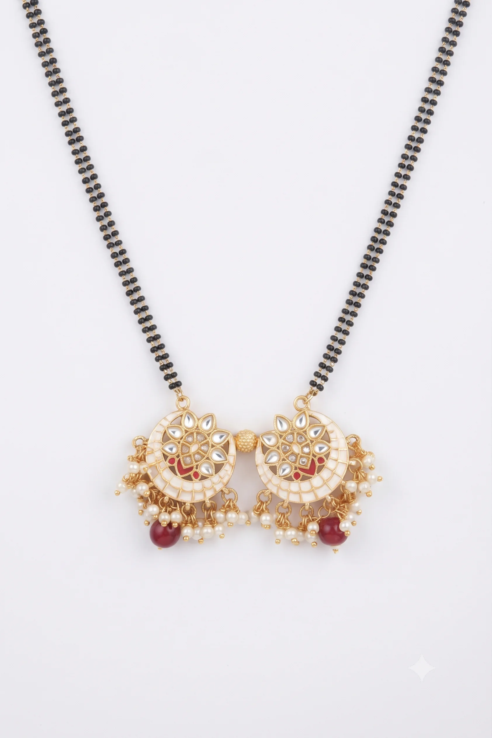 Traditional Meenakari Kundan Mangalsutra